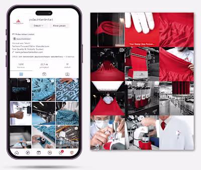 Social Media Content | Pulau Intan Lestari, Fabric Mills