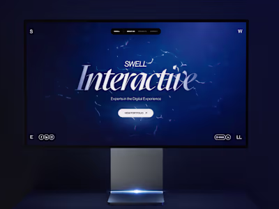 Immersive 3D Portfolio for Swell Interactive
