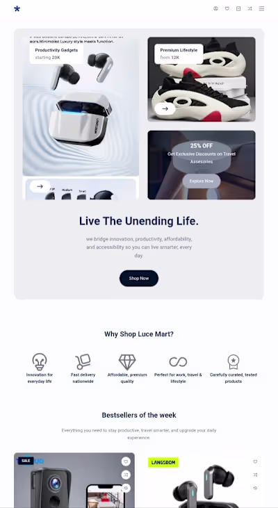 E-commerce & Logistics Website 