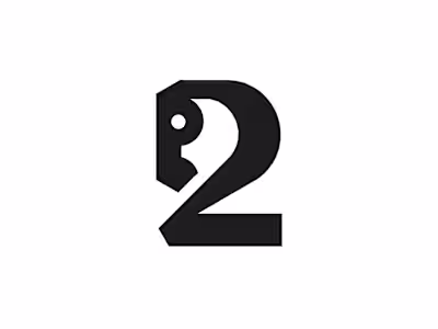 Horse number two typography logo combines the elegance of a ...