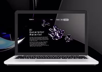 AI Landing page 3D Animation