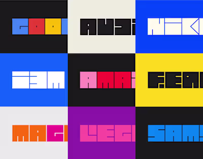 Lettering Design (series 1)