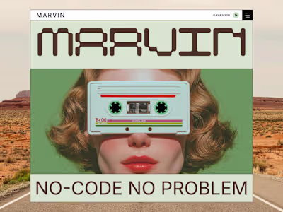 MARVIN - Retro & Vintage Style Framer Template