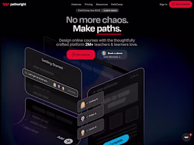 Pathwright Learning Platform | React | Framer | Firebase