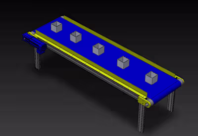 3D Model Of A Conveyor System
