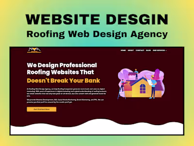Website Design for Roofing Web Design Agency