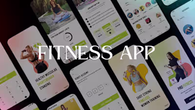 fitness mobile app UI Design