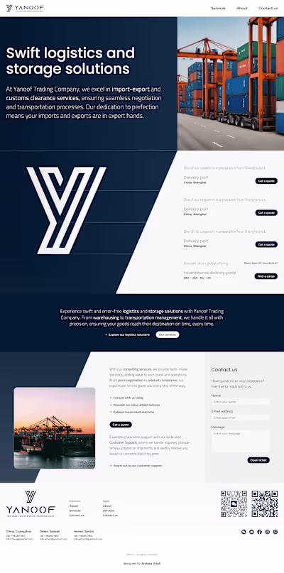 Custom Design and Development on WordPress for yanoof.com
