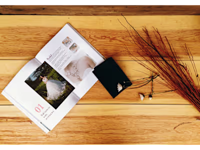 Emily Bridals | Magazine cover and spread design