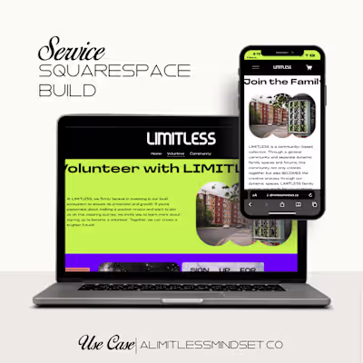 [Website Build/ Design] LIMITLESS Website