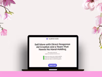 Framer Landing Page For Healthiir Media