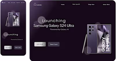 Samsung Galaxy S24 Ultra Launch Page 