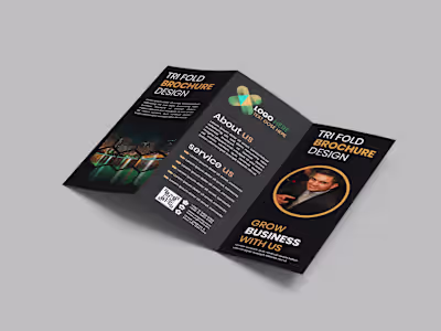 bifold brochure design and trifold brochure design  