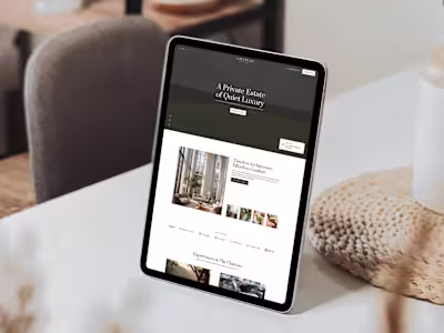 Framer design for hotels & resorts