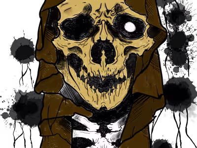 three skullcaps are firing