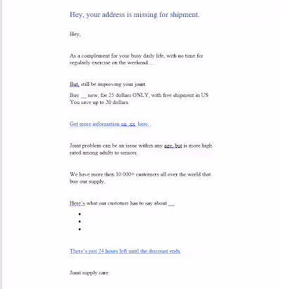 copywrite practice Sales sample