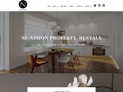 Nu-Vision Property Rental Website Development