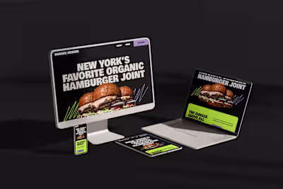 Burger Heaven - High-Fidelity Web Implementation