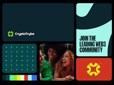 Crypto Trybe Brand Identity Design - a community-driven plat...