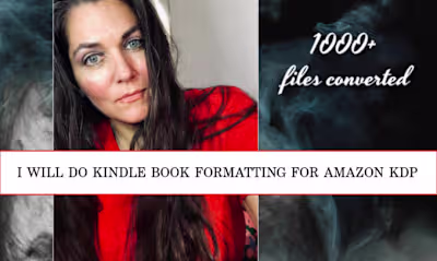 I will do kindle book formatting for amazon KDP plus more