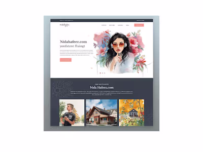 Personal Portfolio Website for Nida Hafeez