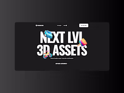 3D Asset Storefront – Built in Framer (Pandicons)