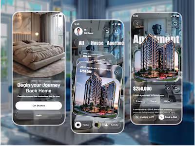 Apartment Booking App UI Design