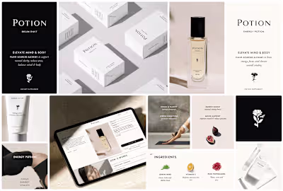 Brand Design Potion Wellness brand