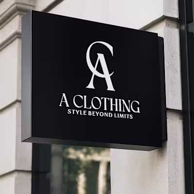This logo uses a clean, high-fashion approach that leans int...