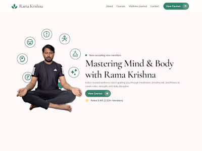 Fitness & Wellness Coach Website