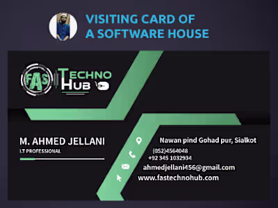 BUSINESS CARD OF A SOFTWARE HOUSE