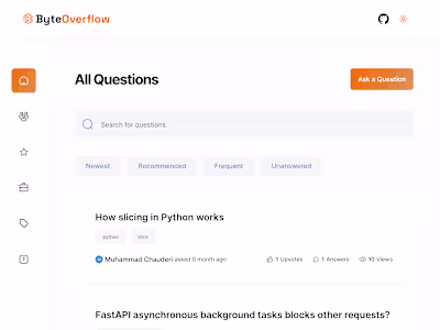  Byte Overflow - Stack Overflow Clone