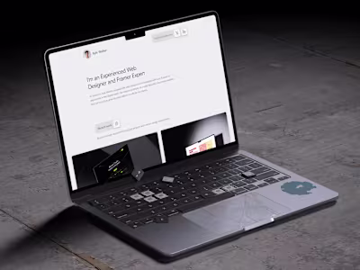 Ostium - A Framer portfolio template