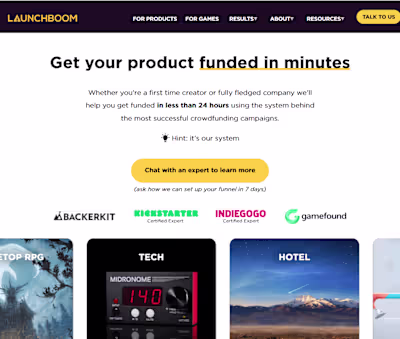 Launch boom Website Development