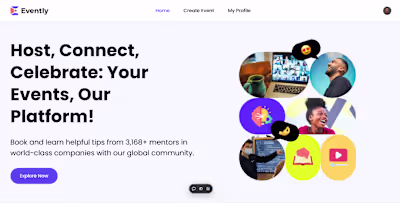 Events website - Evently