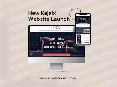 Earn That Body Website Design with Kajabi
