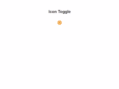 Dark Mode Toggle Button – Icon Version