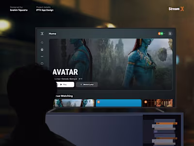 StreamX IPTV App Design for Apple Platforms