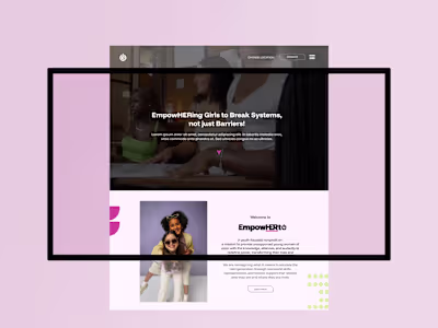 EmpowHERto Website Redesign