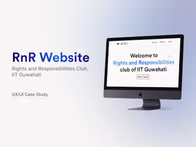 RnR Website on Behance