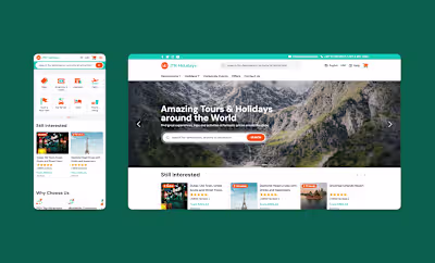 JTR Holidays - Rebuilding travel booking frontend from scratch 