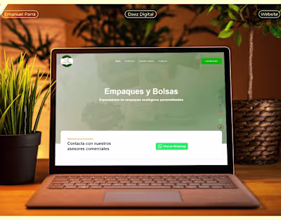 Website for Packaging Business