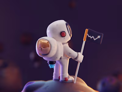 3D Astronaut Animation