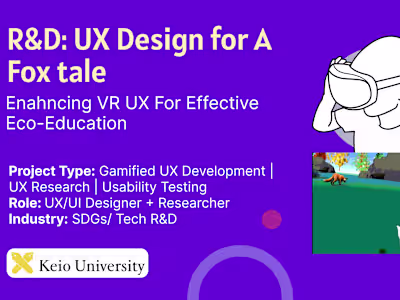 UX Design and Research for a R&D project