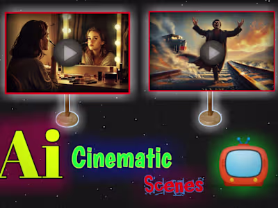 I made cinematic scenes 