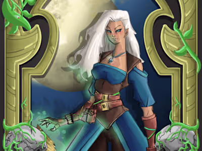 DnD Commission art - Claire De Lune