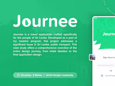 Journee - A UI/UX Case study