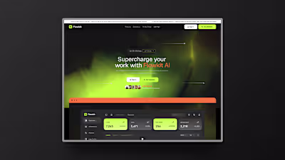 FlowKit AI SaaS Website Design