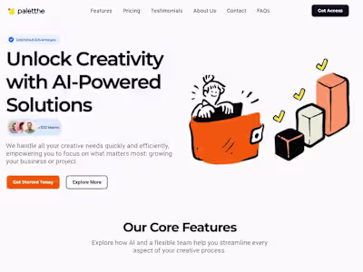 Framer website redesign - Paletthe AI