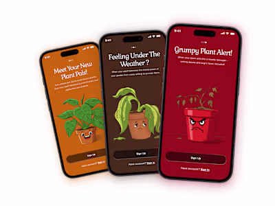 Plant Pals - Mobile App Design